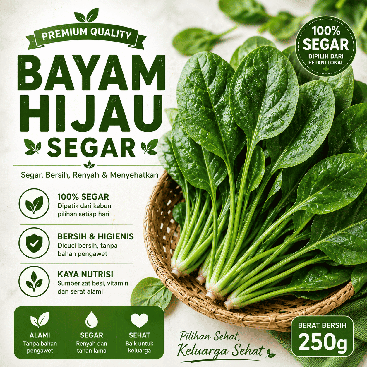 Bayam Hijau Segar