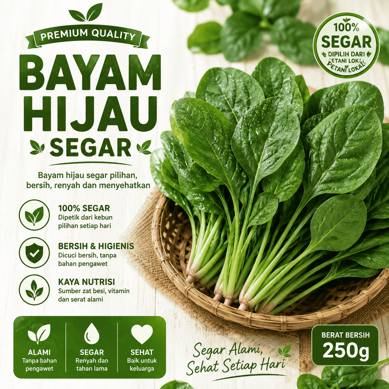Bayam Hijau Segar